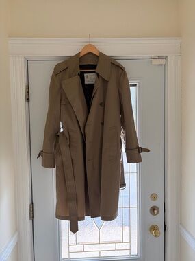 London Fog Men's Khaki Trench Coat